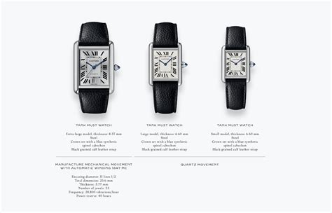 cartier tank must vs louis.